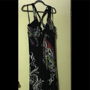 Halter style maxi dress